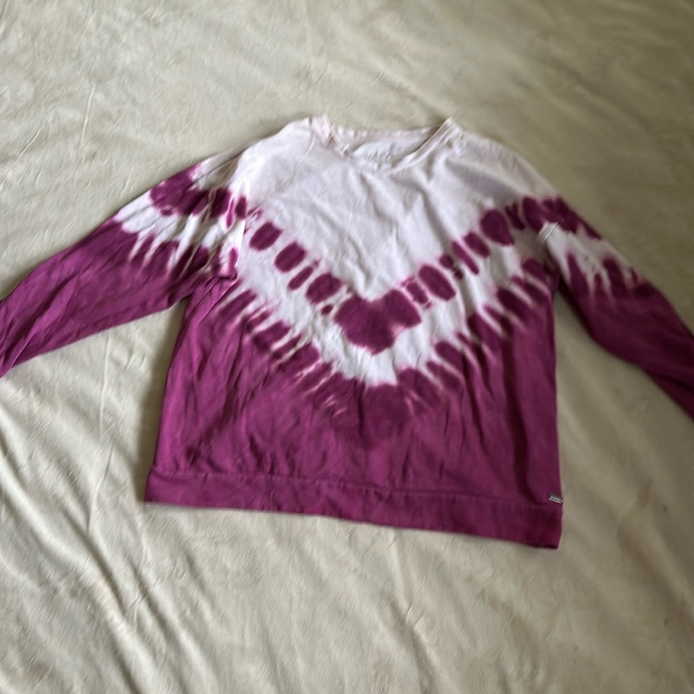 Purple Tiedye Marc New York 2X Workout Crew Neck Sweatshirt